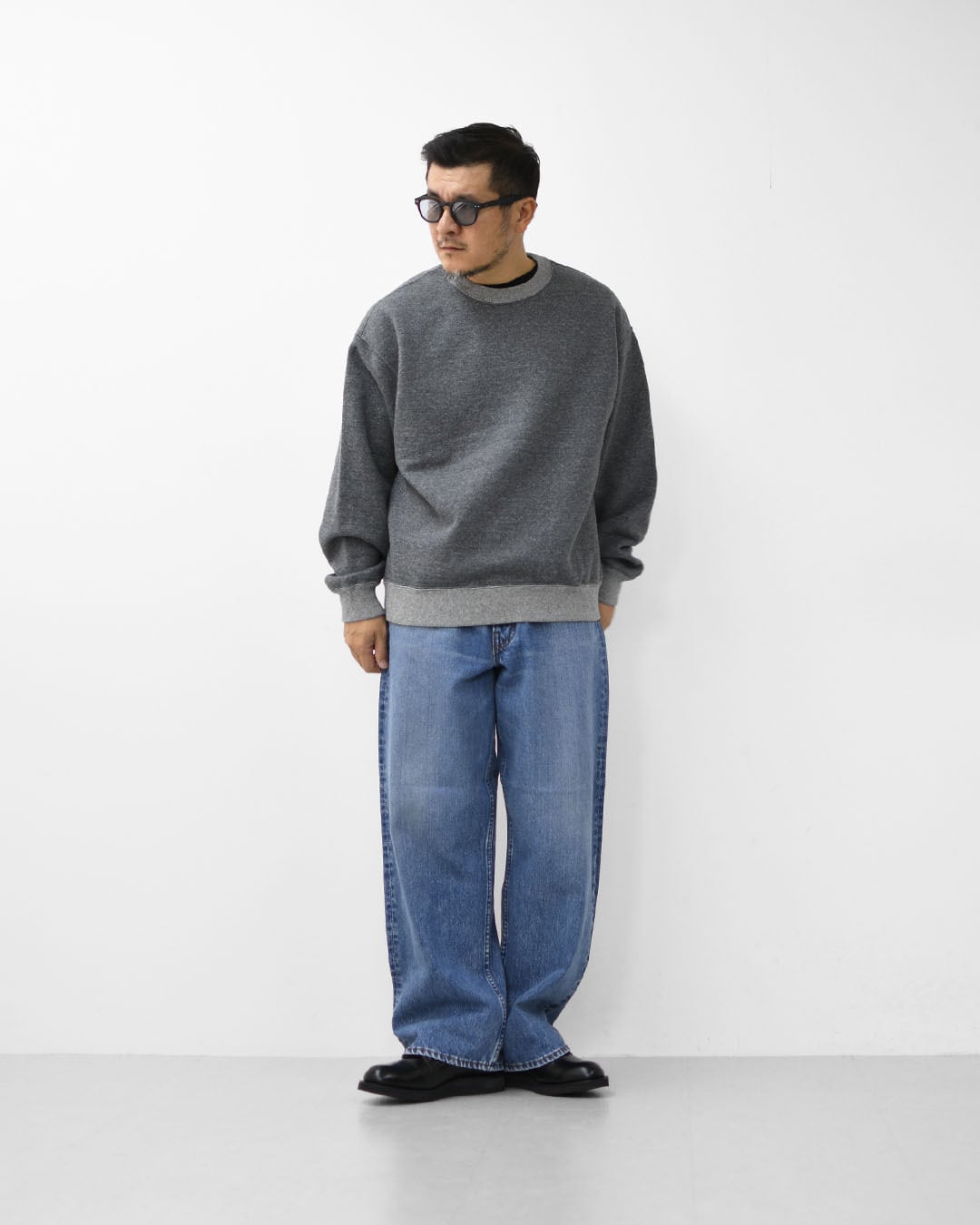 orslow [オアスロウ] RELAX FIT DENSELY KNIT SWEAT SHIRT [01-0041-02