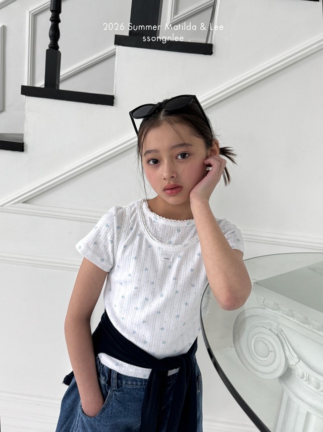 [Matilda&Lee] Eyelet Long Skirt (15/17/19) / [마틸다앤리] 아일렛롱스커트 (15/17/19)