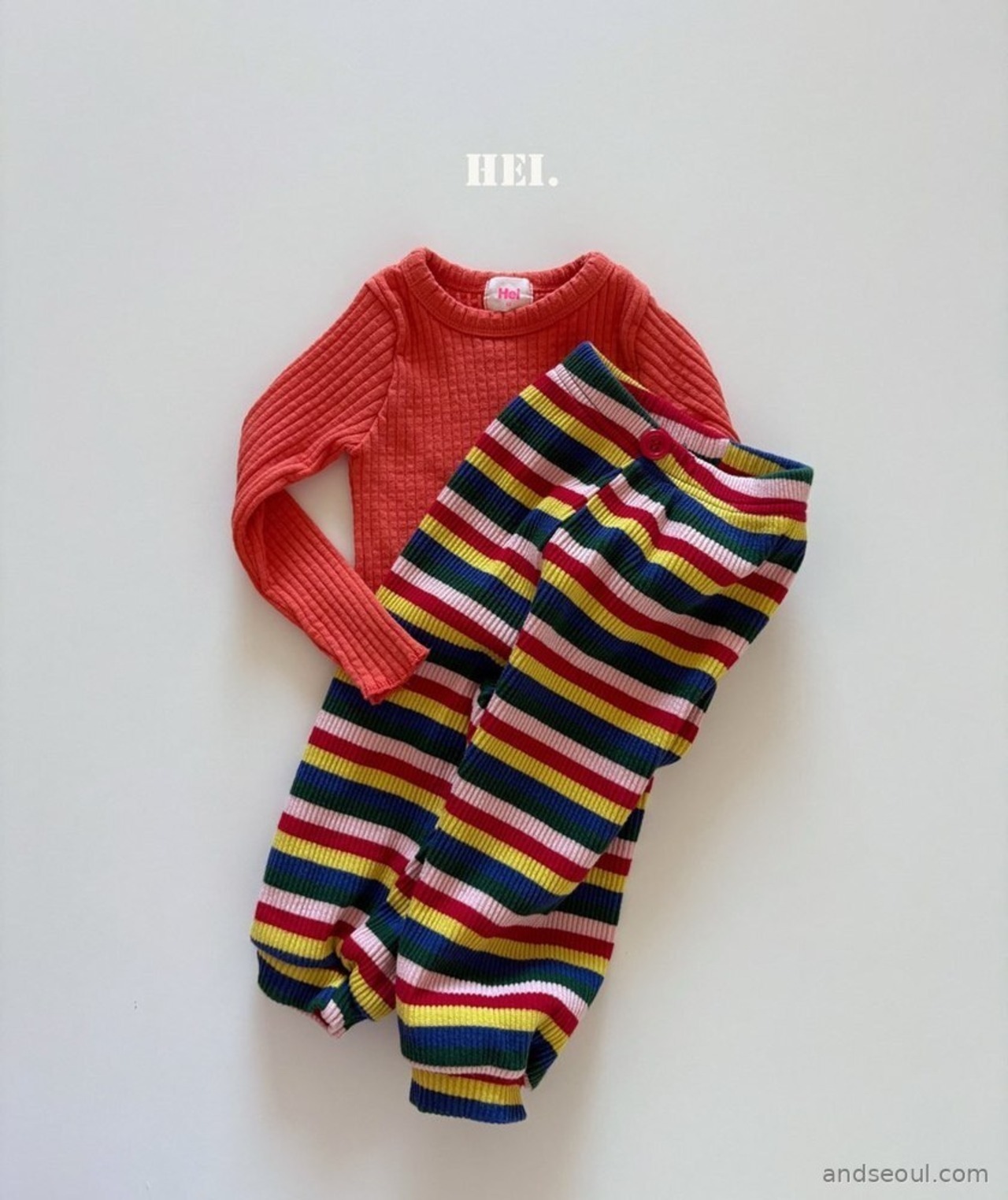 韓国子供服 / 26Autumn / 〖取寄〗Hei / カラフルパンツ / キッズ服 / カラフル服 / 秋服 *XS~XL*