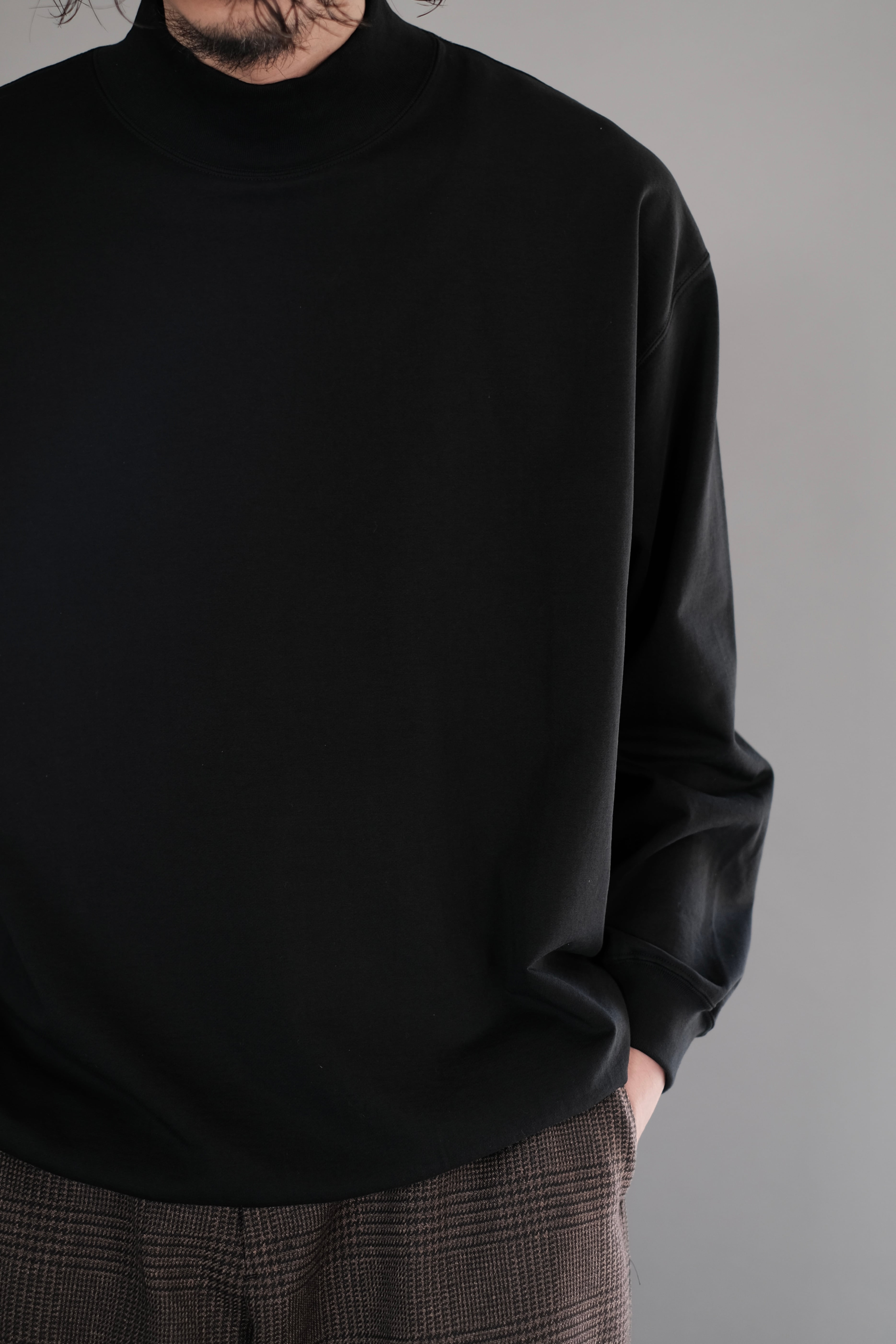 Graphpaper / Cotton Light Terry Mock Neck | LIVING