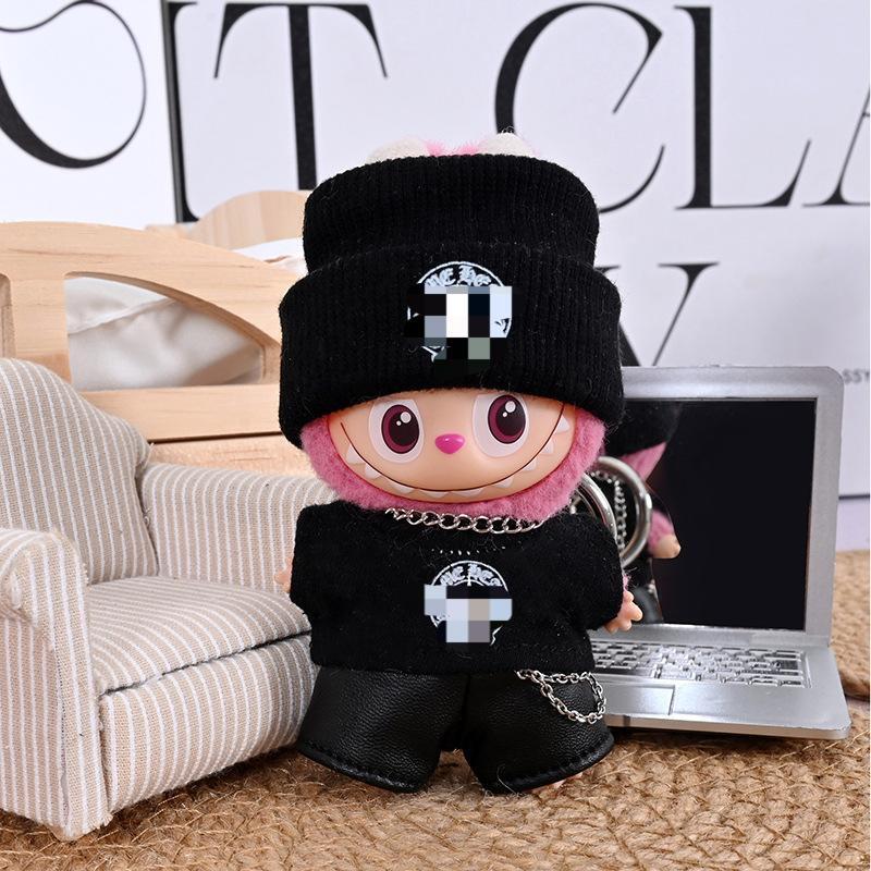 ぬいぐるみ用 秋冬 帽子＋トップス＋スカート/パンツ Labubu 1〜3代