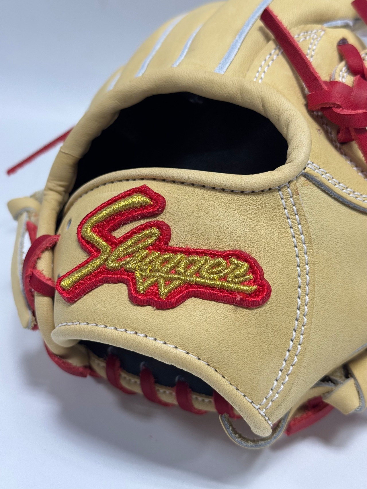 KUBOTA SLUGGERｰ久保田スラッガー　限定グラブ　少年軟式用　右投げ用　トレンチ×レッド・画像8