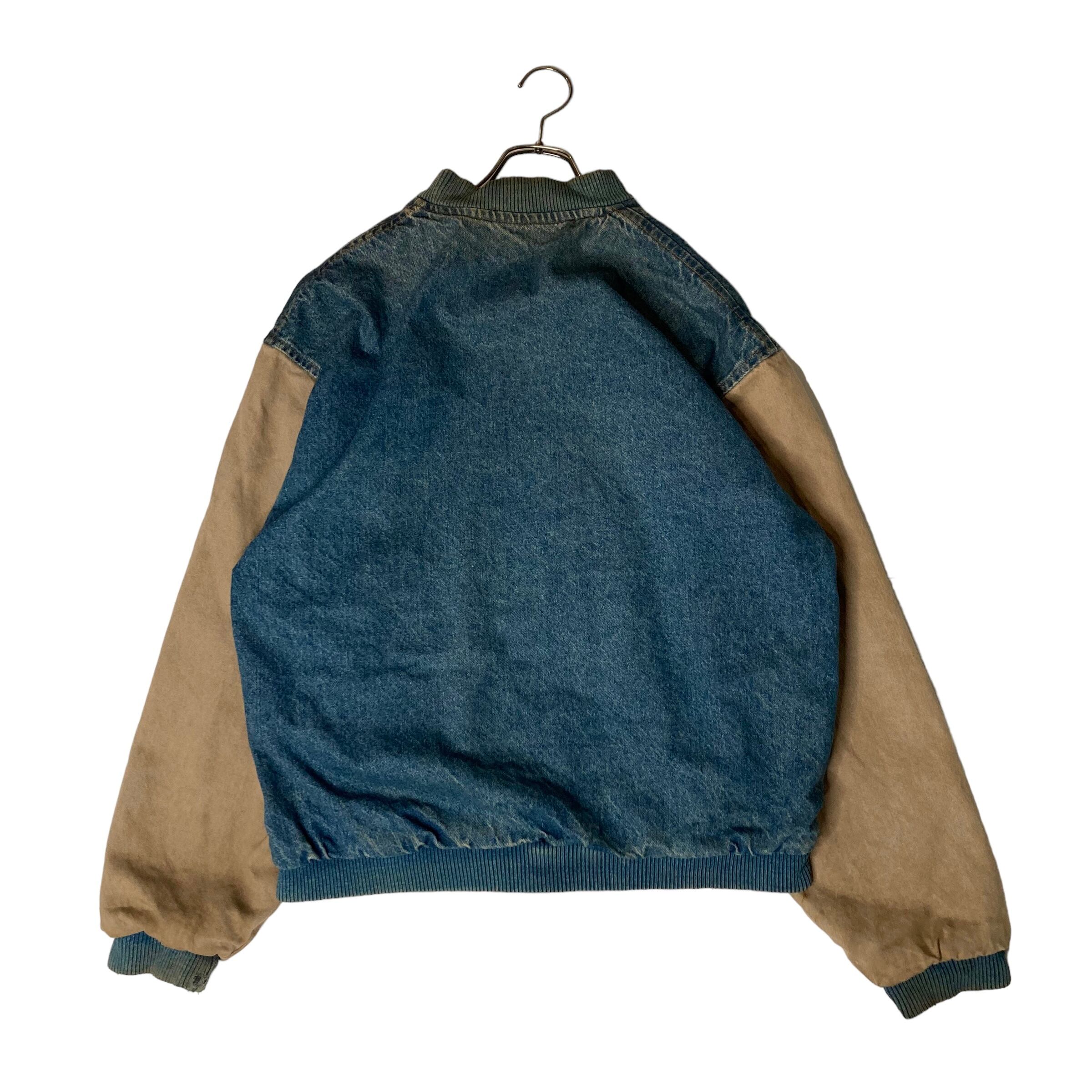 Made in USA】Thpee Rwers デニムジャケット M 刺繍 スタジャン | 古着 