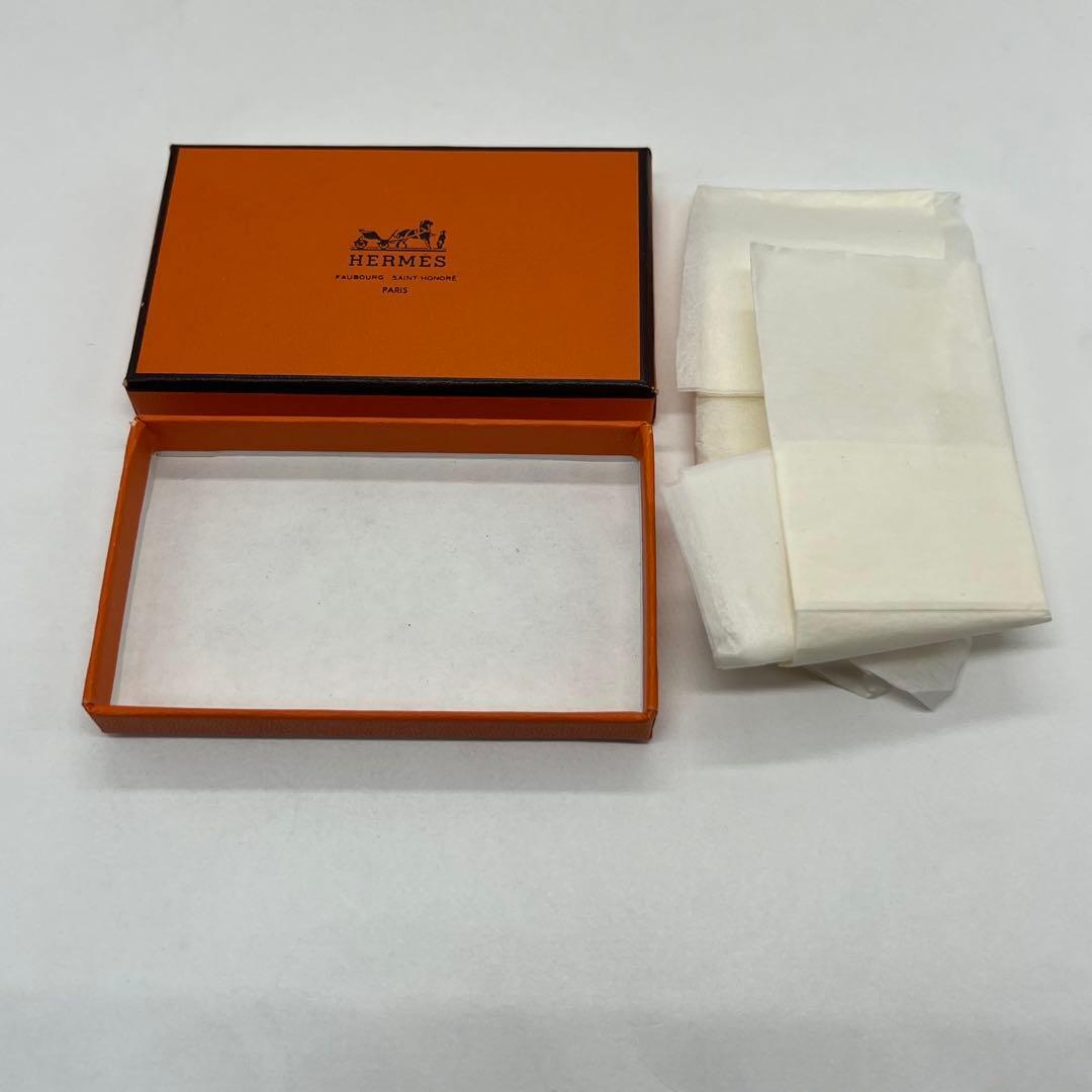エルメス HERMES シェーヌダンクル スカーフリング シルバーカラー 箱