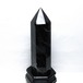 1.5Kg モリオン 六角柱 黒水晶 ポイント 置物 一点物 台座付属 152-4306