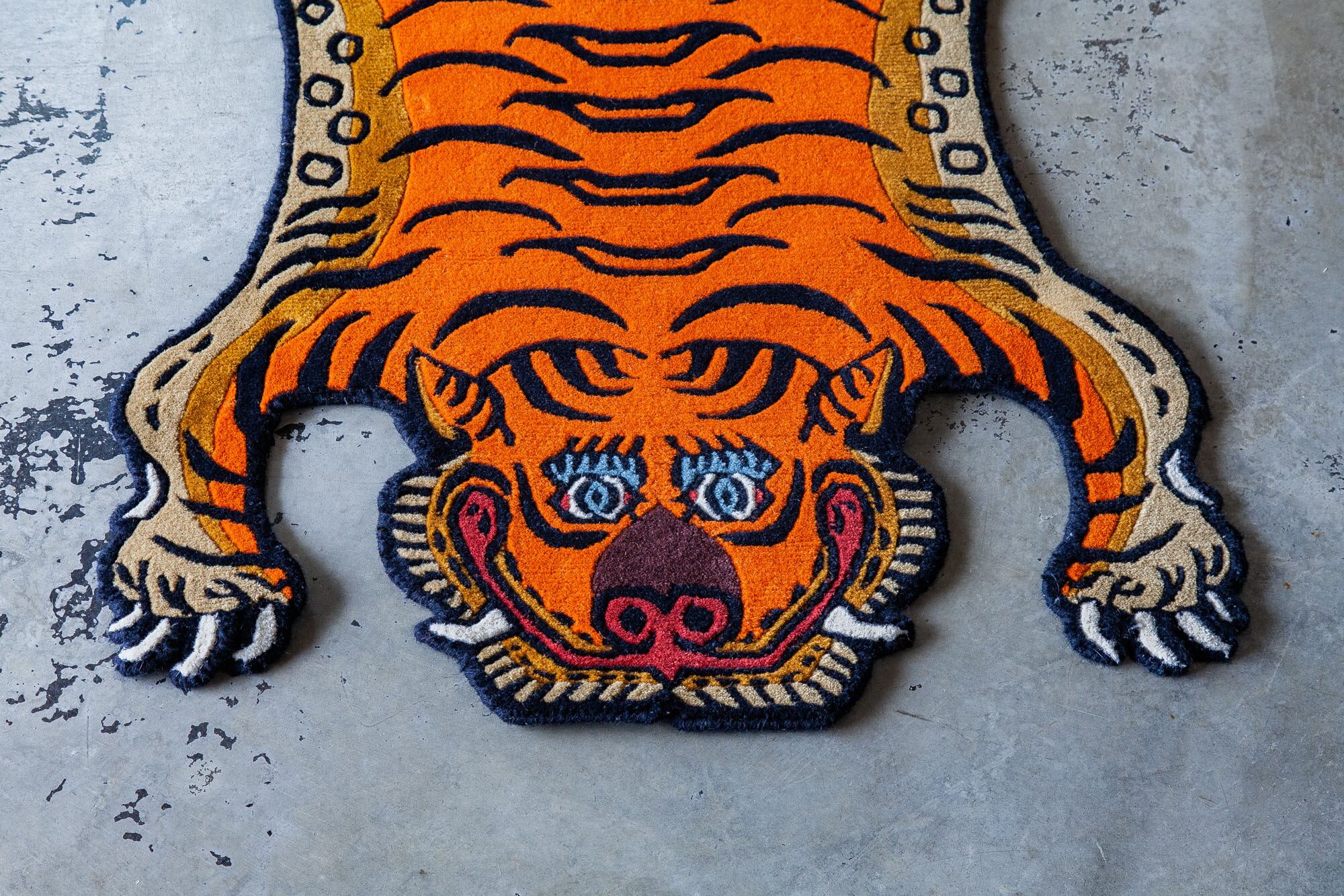 Tibetan Tiger Rug 《Sサイズ•ウール099》チベタンタイガーラグ