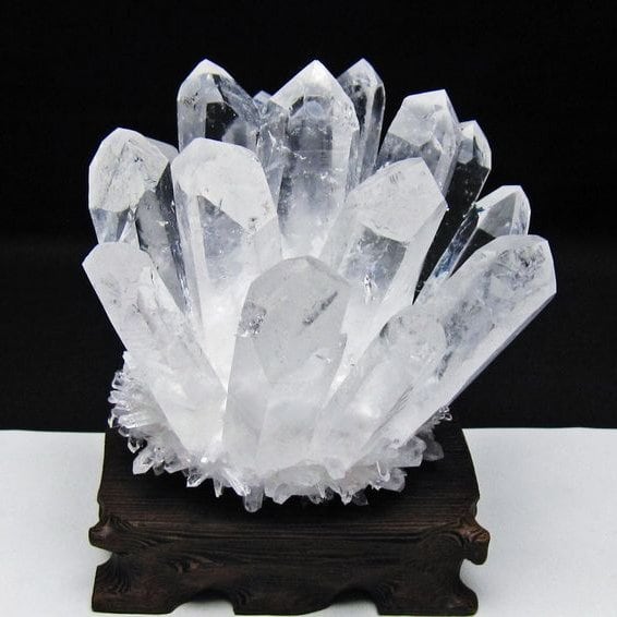 水晶 クラスター 水晶 原石 台座付属 一点物 182-8598