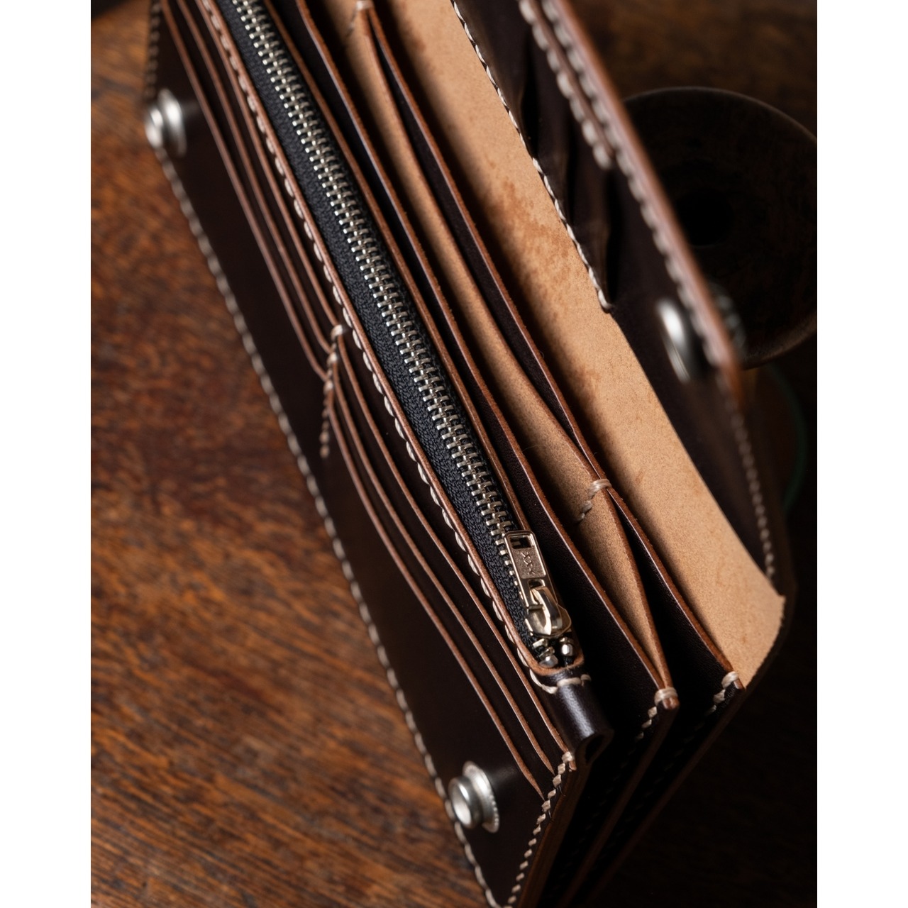 TRUCKER WALLET T-7 Brown edge／カスタムオーダー