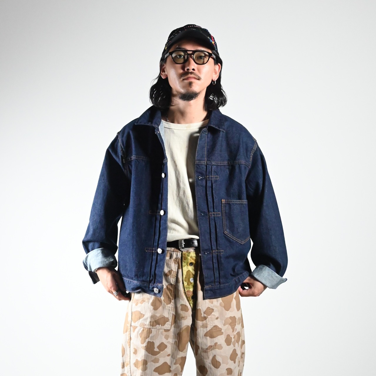 BOWWOW(バウワウ)DUCK HUNTER CAMO FIELD PANTS (裏側)コーディネート