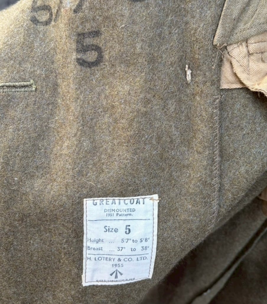 良品 50's イギリス軍 実物 ヴィンテージ オーバー グレートコート