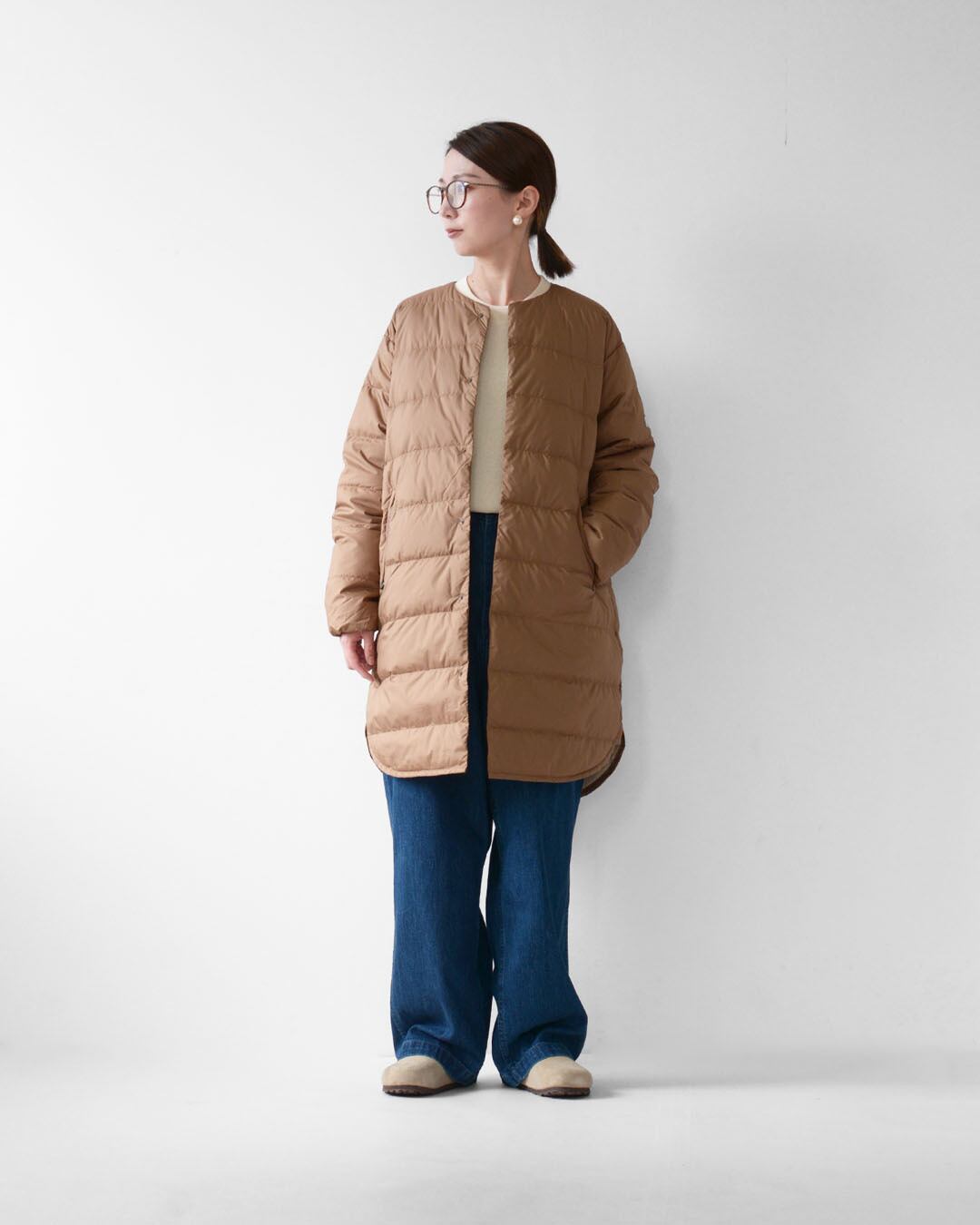 ORCIVAL [オーチバル・オーシバル] W ROUND NECK LONG COAT [OR-A0602