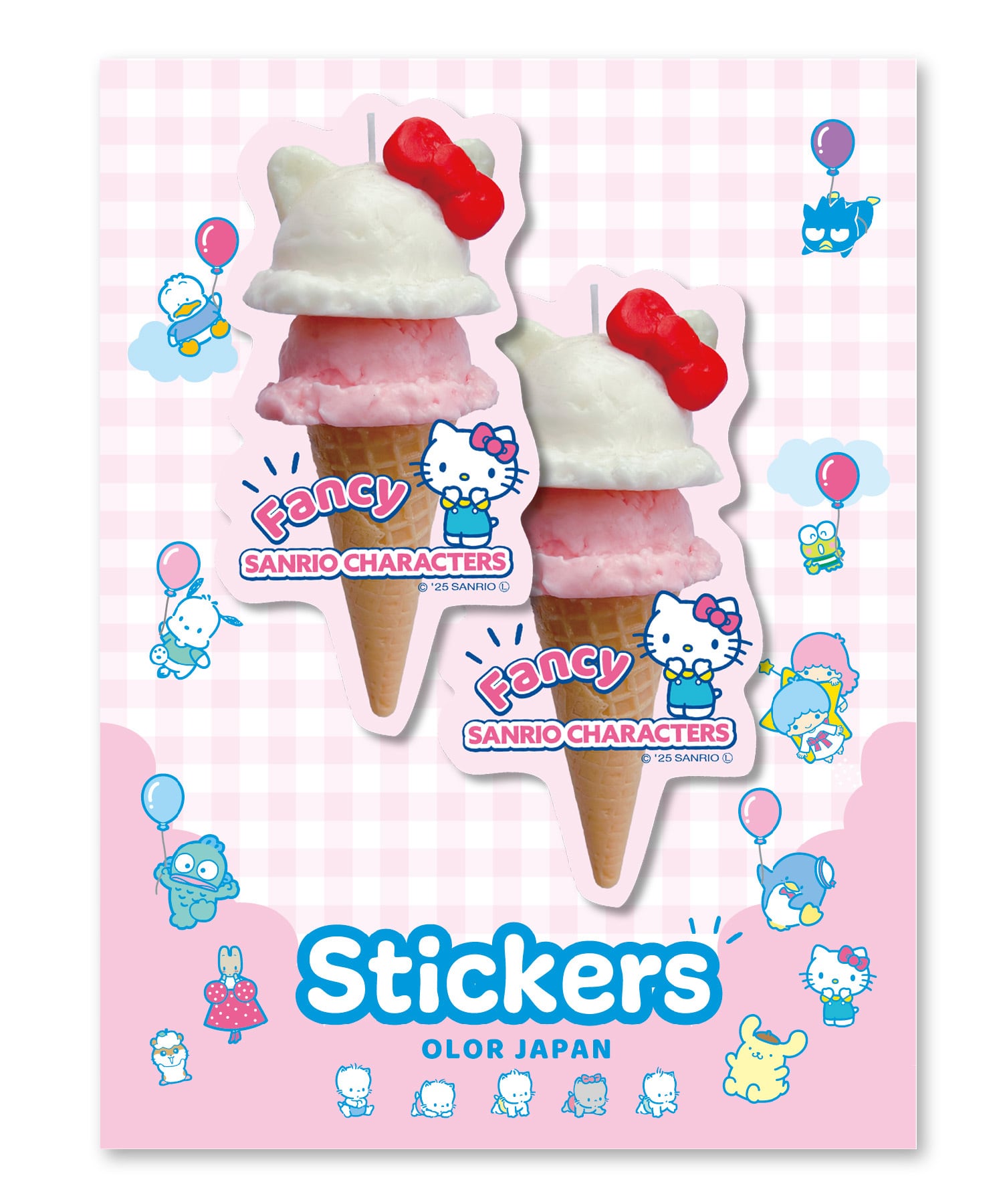 Sanrio Characters】POP PINK PRINT! Design paper set /MIX