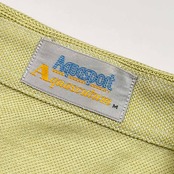90s Aquasport Aquascutum アクアスキュータム 鹿の子 半袖 ポロシャツ M/黄緑系 メンズ ビンテージ