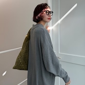 ポロニットロングOP/グレー