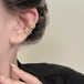 WMIA 多層耳骨クリップ ピアス 14Kゴールド/ホワイトK 수납