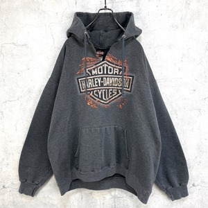 ハーレーダビッドソン パーカー プリント カットオフ