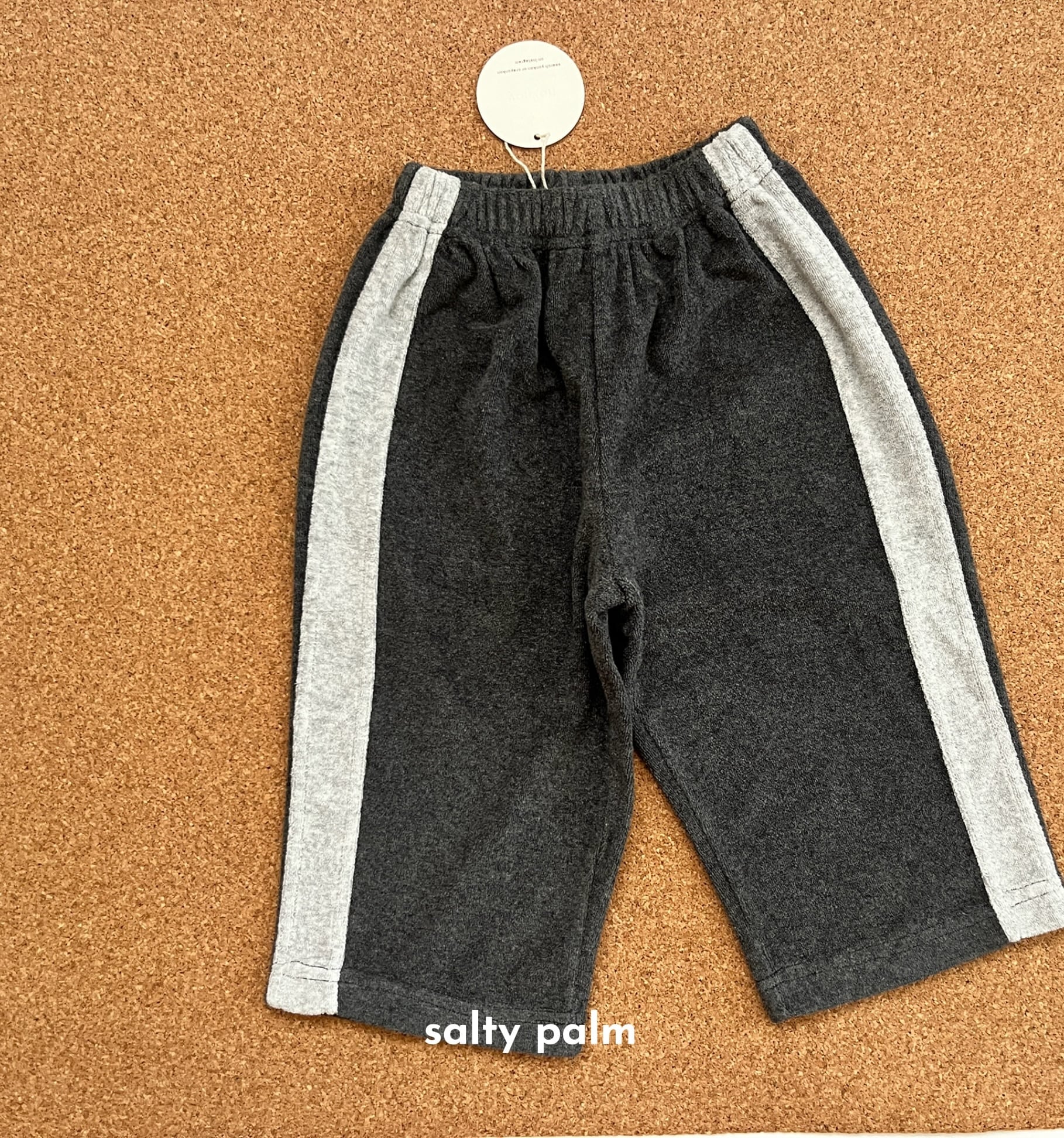 yonkon ラインパンツ Leaf M 新品 未使用 杢グレー・受注生産【9月中旬~9月末出荷】 salty palm_yonkon