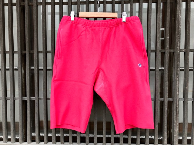 CHAMPION REVERSE WEAVE SWEAT SHORT PANTS (FLUO PINK)