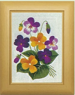 東京文化刺繍キット No181 朱竹 3号サイズ | 東京文化刺繍 (株)イワセ商会