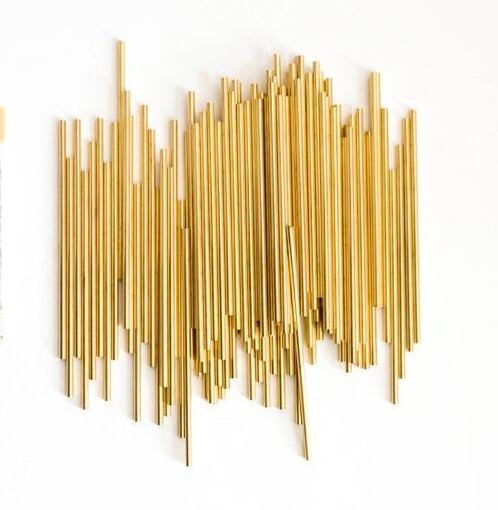 真鍮製のヒンメリ 壁掛けエアープランツハンガー SMLの三個セット