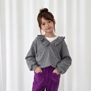 «Sold out»«ジュニアサイズあり»«elly molly» フリルネックトップス 2colors