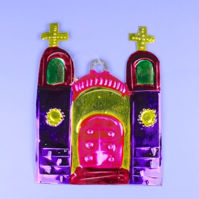 ブリキのデコレーション「教会①」