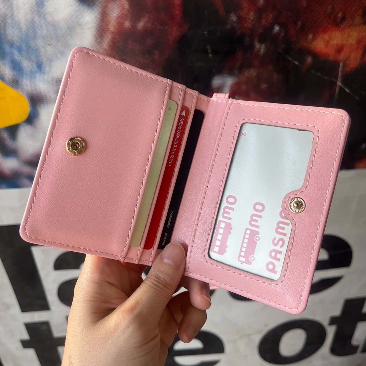 ストラップ付☆パスケース（ 定期入れ）