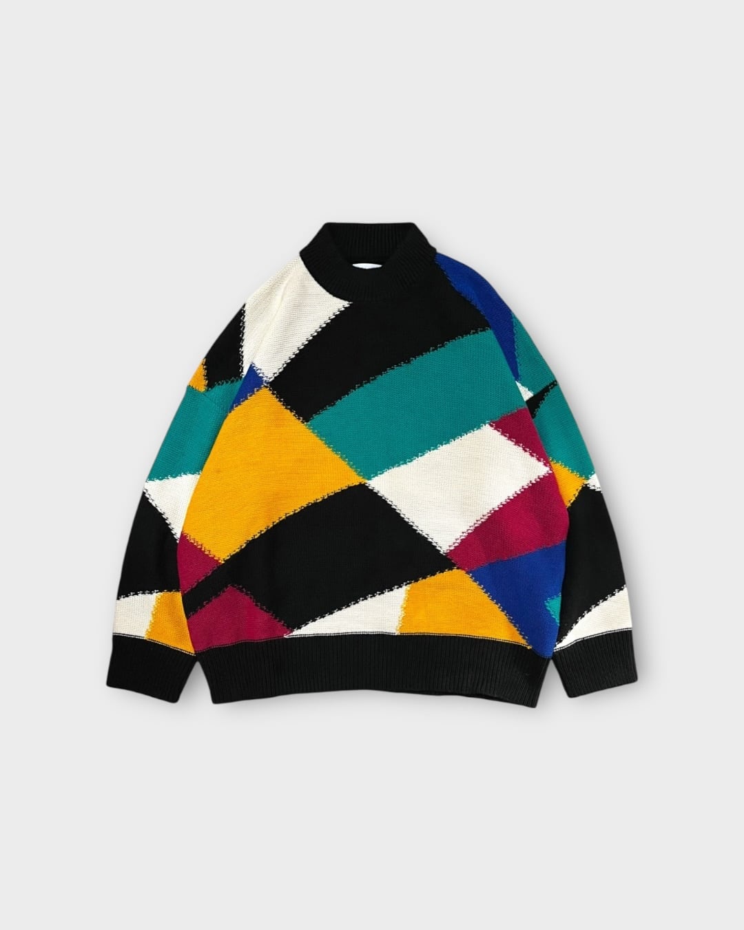 【Used】“BONSAI” Wool Blend Design Knit Sweater MADE IN ITALY