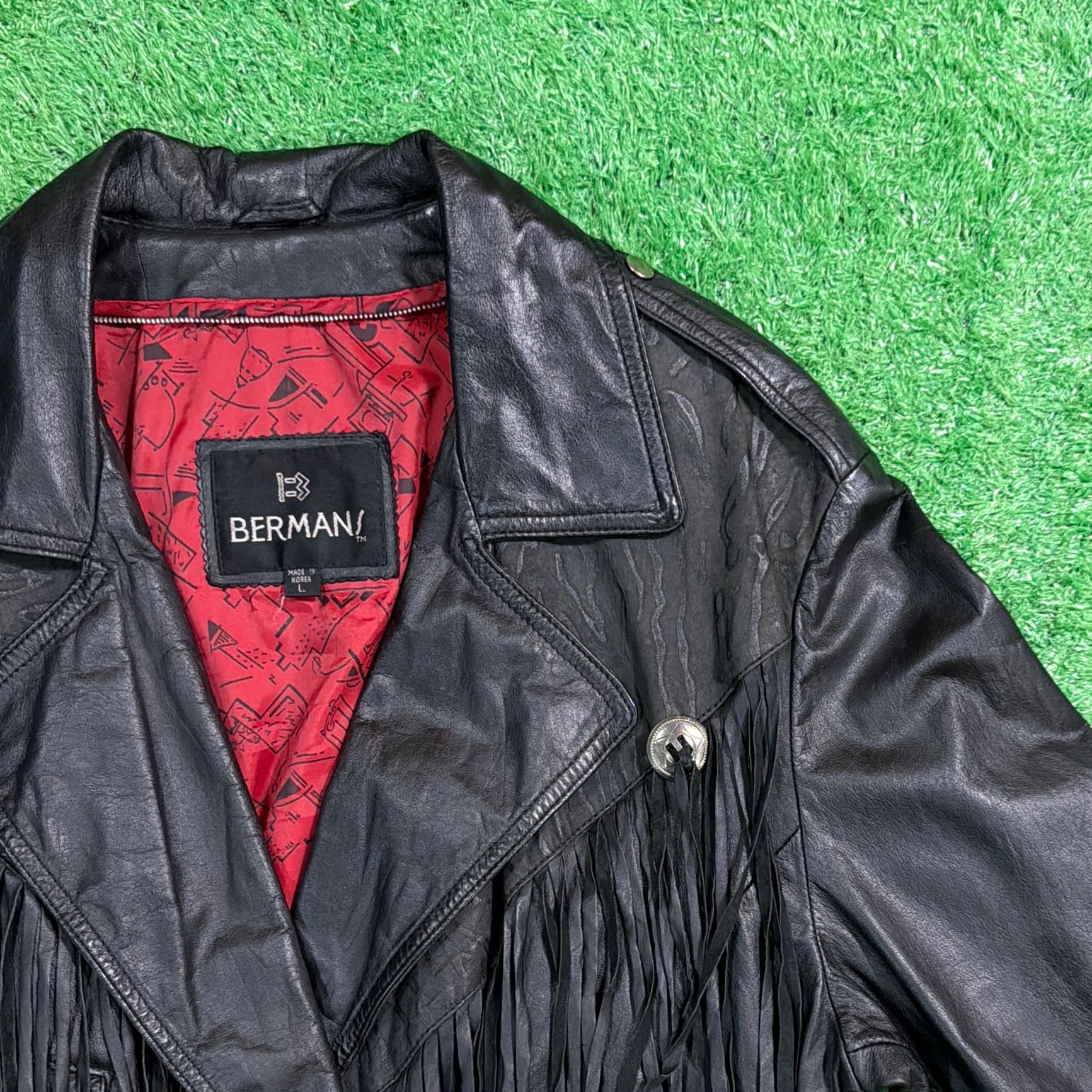 90s 古着】本革 牛革 シングルライダースジャケット ヴィンテージ OLD