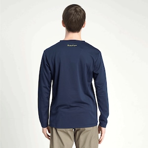 メンズ EVAEDGE ロングスリーブTシャツ（ネイビー）P821FLSM02