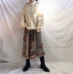 Cotton Mesh Embroidery Skirt