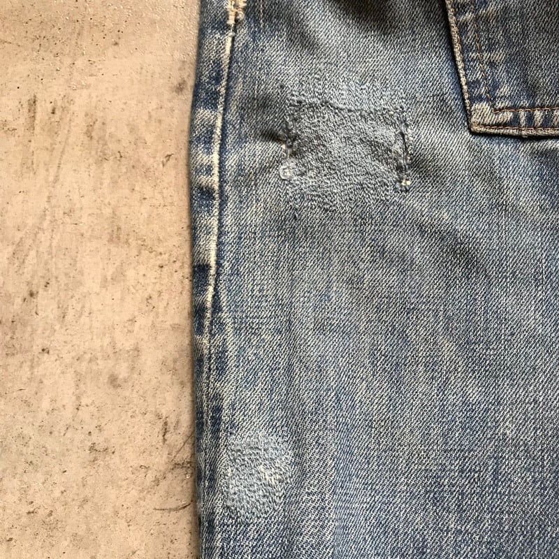60's LEVI'S リーバイス 505 デニム Big E 刻印8 42TALON 不均等V