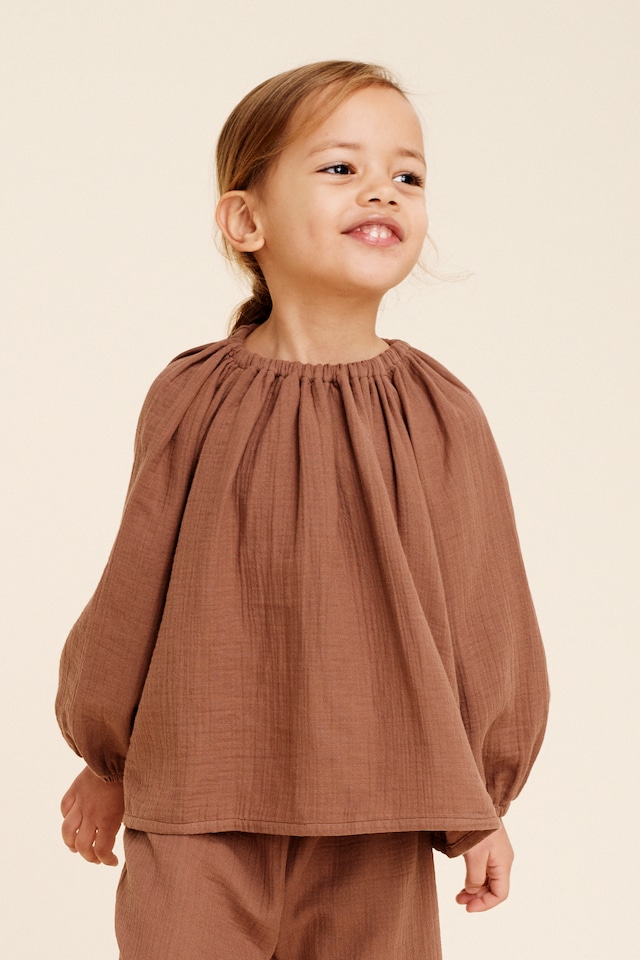 liilu/Liilu Blouse-chocolate brown