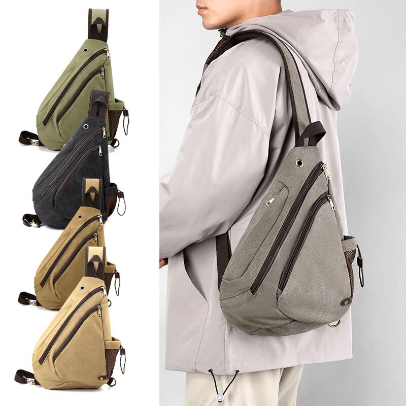 メンズバッグ・チェストパック・肩掛け ・ショルダーバッグ・トートバッグ4色