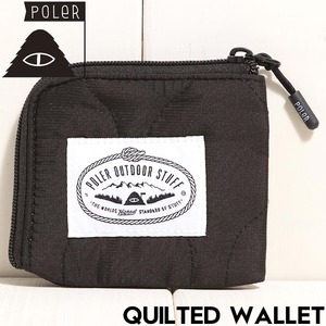 POLeR ポーラー QUILTED WALLET キルテッドウォレット 財布 253MCV0126 BLK 日本代理店正規品