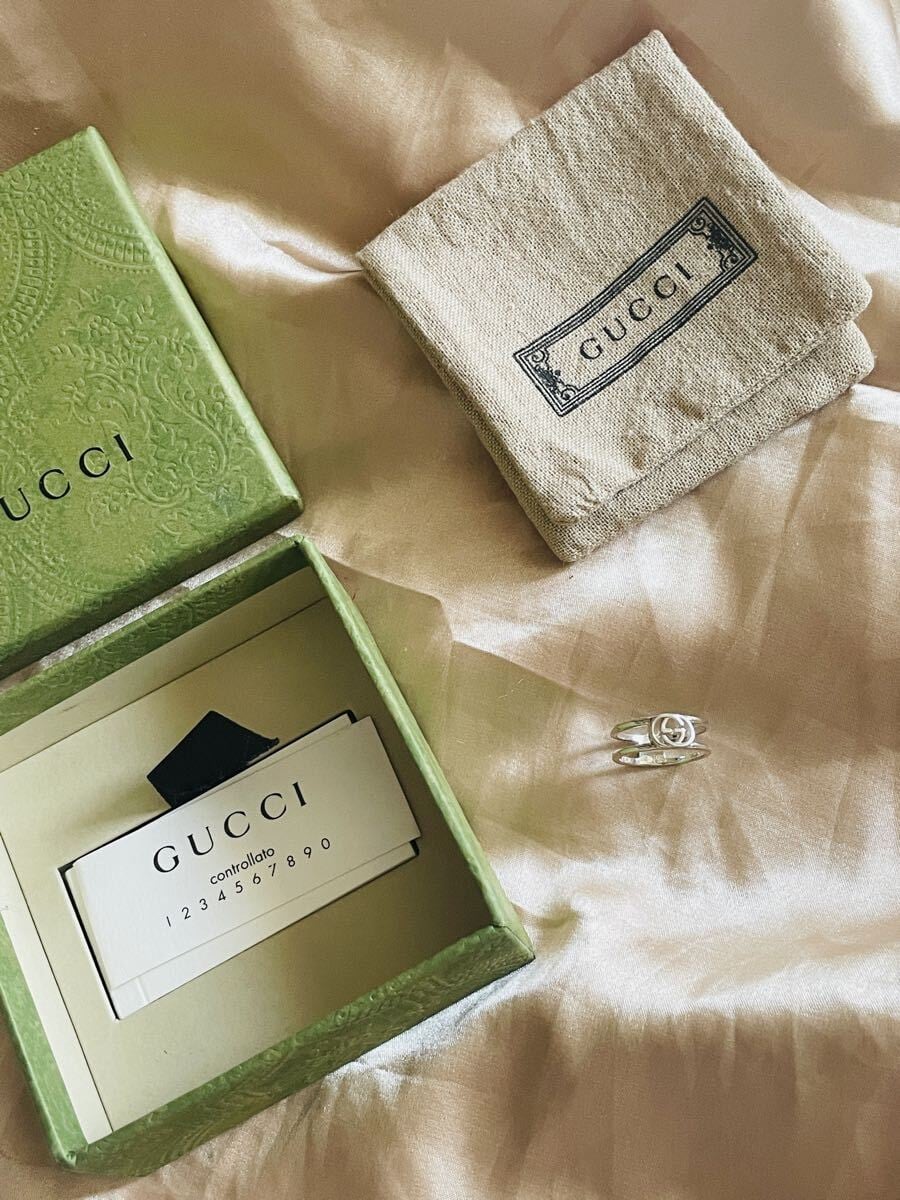 Gucci グッチ インターロッキング 925 シルバーリング size: 7号 定価