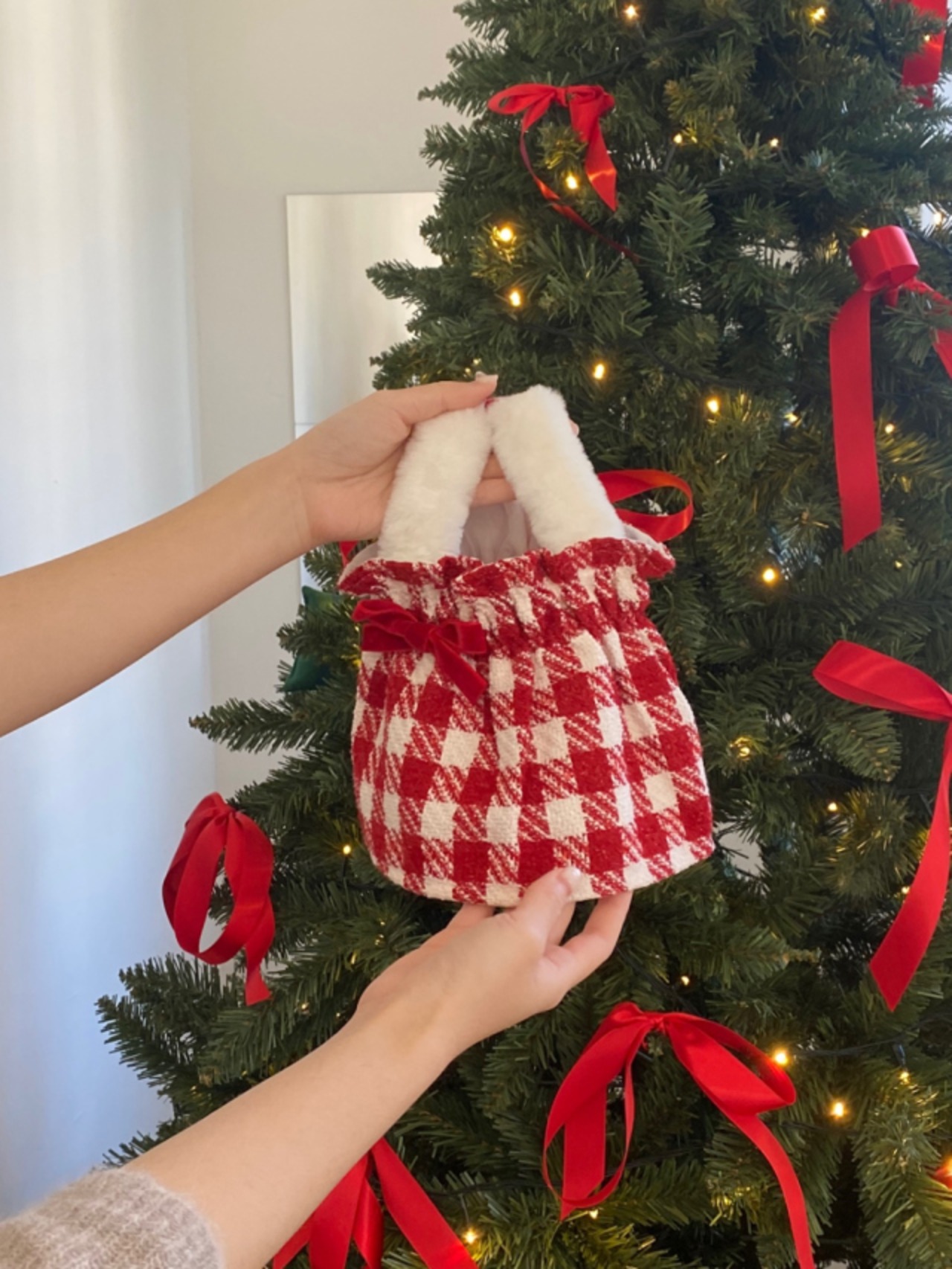 即納【Hi Yeboo】Christmas Collection- Tweed OPS