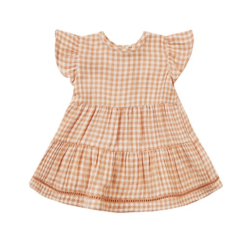 QUINCY MAE/lily dress/Melon Gingham