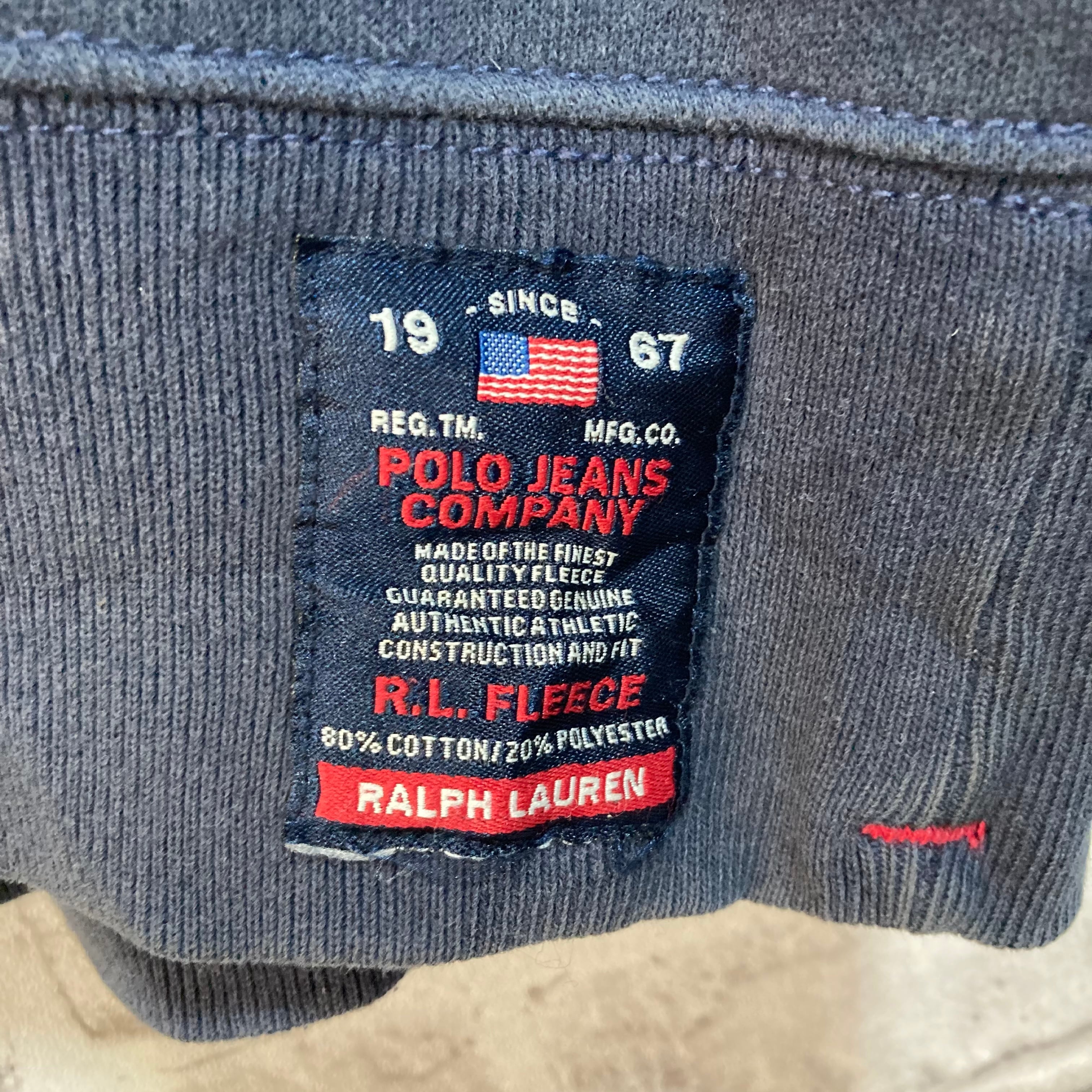 【POLO JEANS RALPH LAUREN】L/S Sweat XL 90s ポロジーンズ ラルフローレン スウェット トレーナー 刺繍ロゴ  vintage ヴィンテージ アメリカ USA 古着