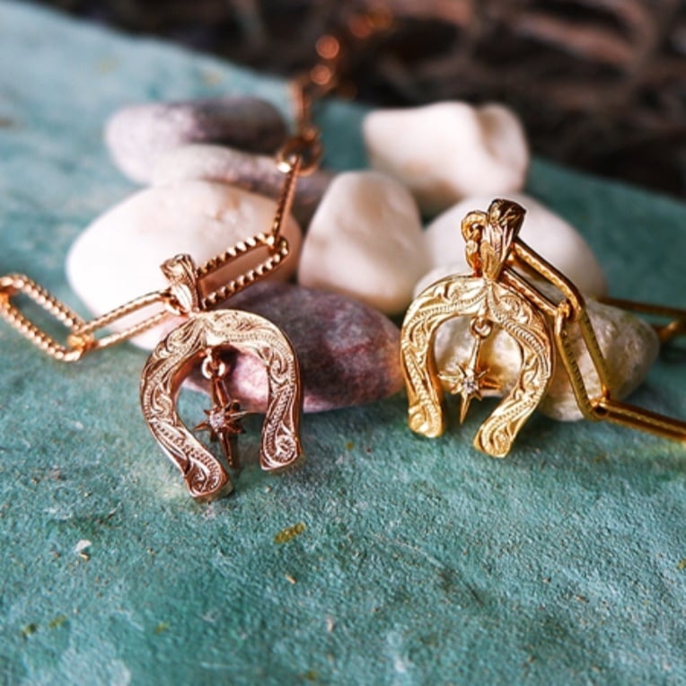 ハワイアンジュエリー アンクレット ドックタグ ハート スクロール