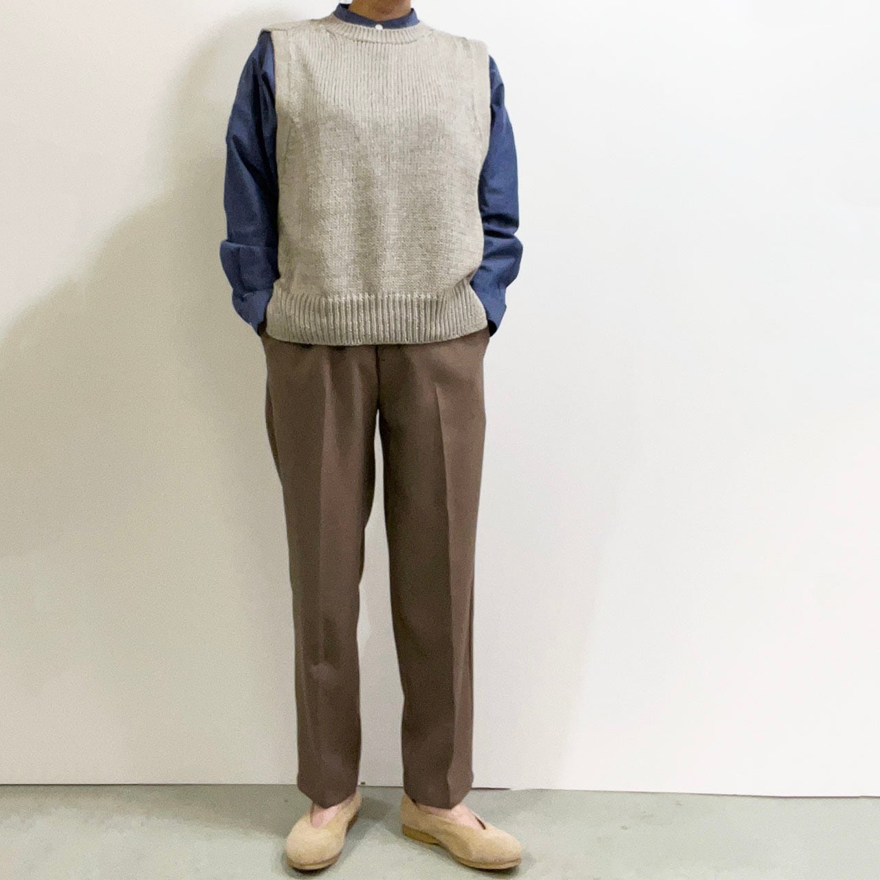 COMM.ARCH. コム・アーチ HAND FRAMES CO.SI.SLEEVELESS コットン