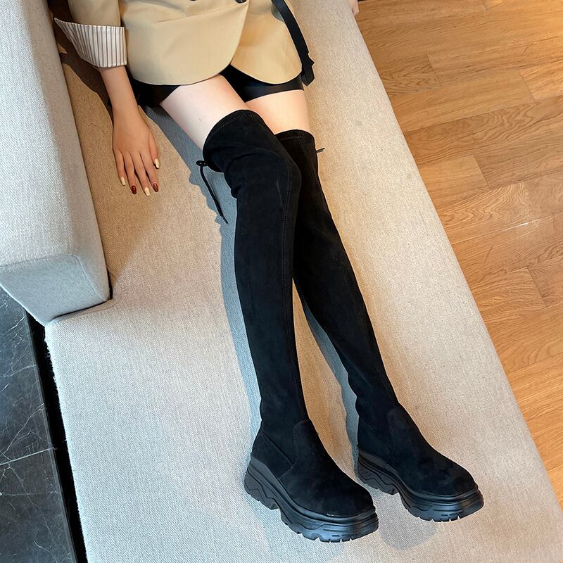 ストレッチブーツサマーレッドカジュアル薄手 靴 シューズ エラスティック 伸縮 夏物 部族の婦人靴24985361831