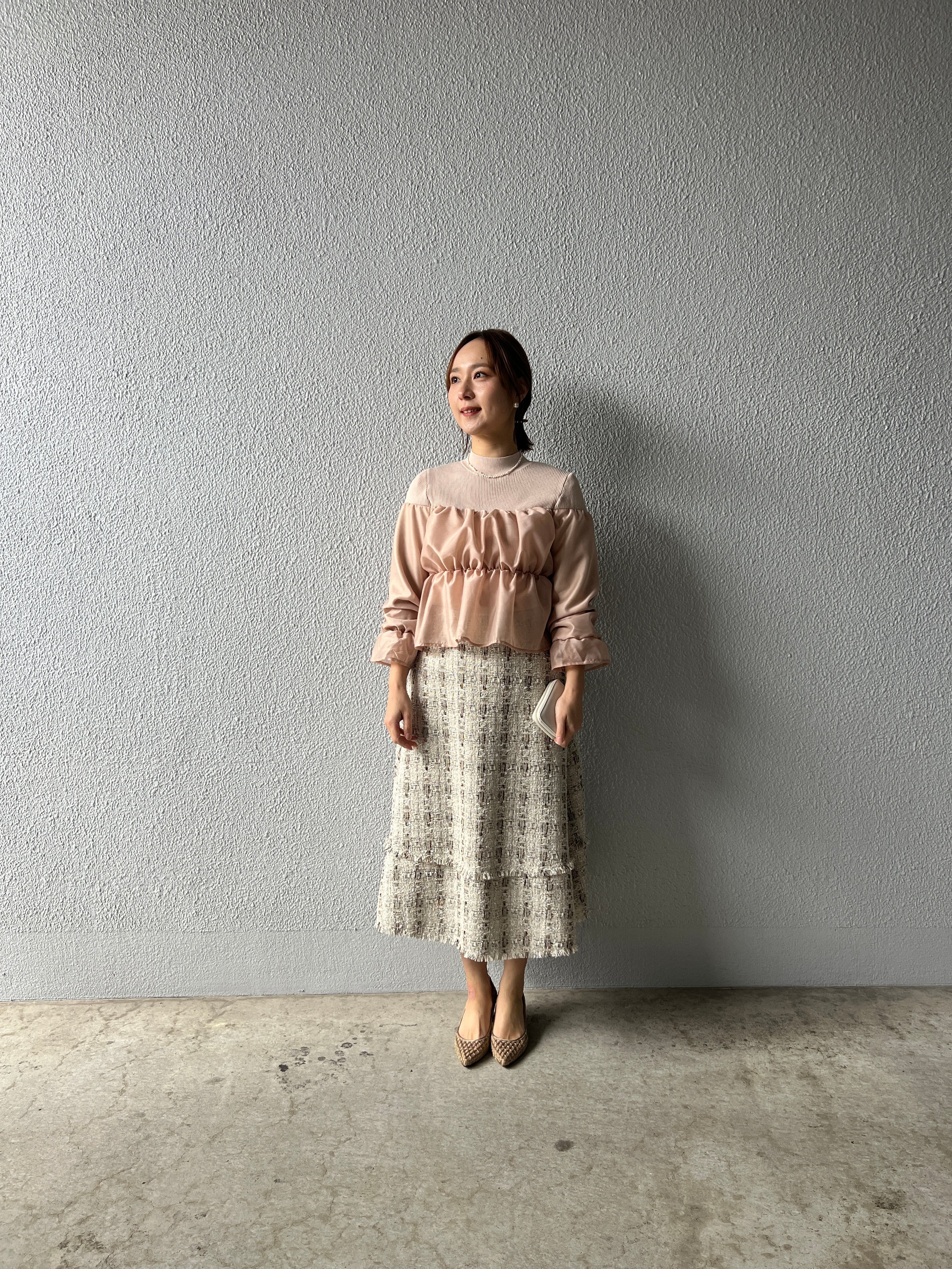 【DONA MARIE】オフショル風ドッキングニット 145012