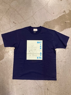 EVCON×IFNi "NATION STATE T-SHIRT" [NAVY]