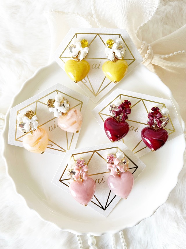 ribbon pukkuri heart /cute