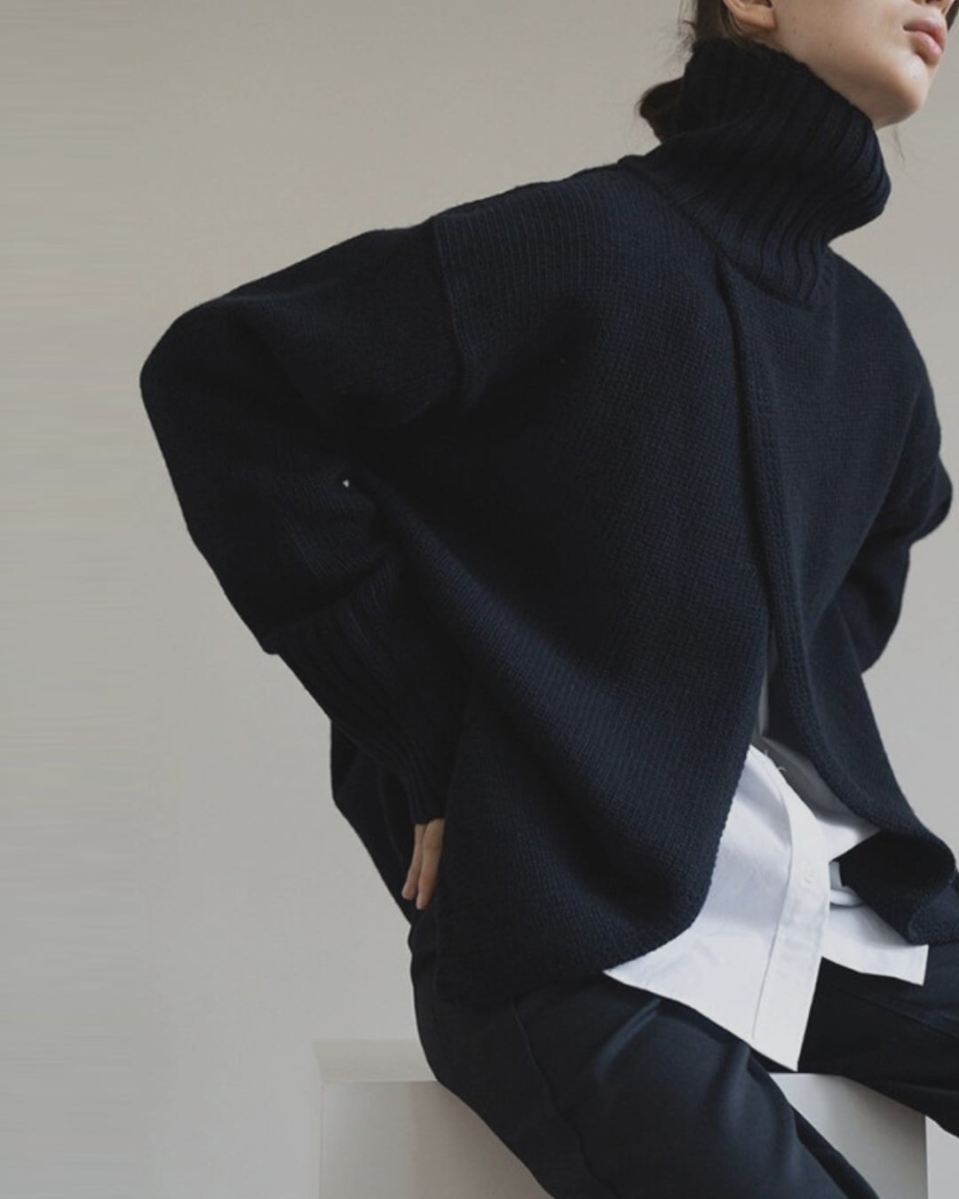 CASHMERE WOOL WRAP KNIT