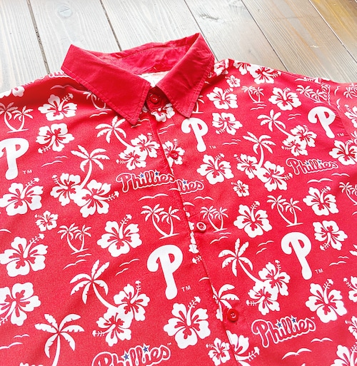 00s MLB 〝Philadelphia Phillies〟Aloha shirt