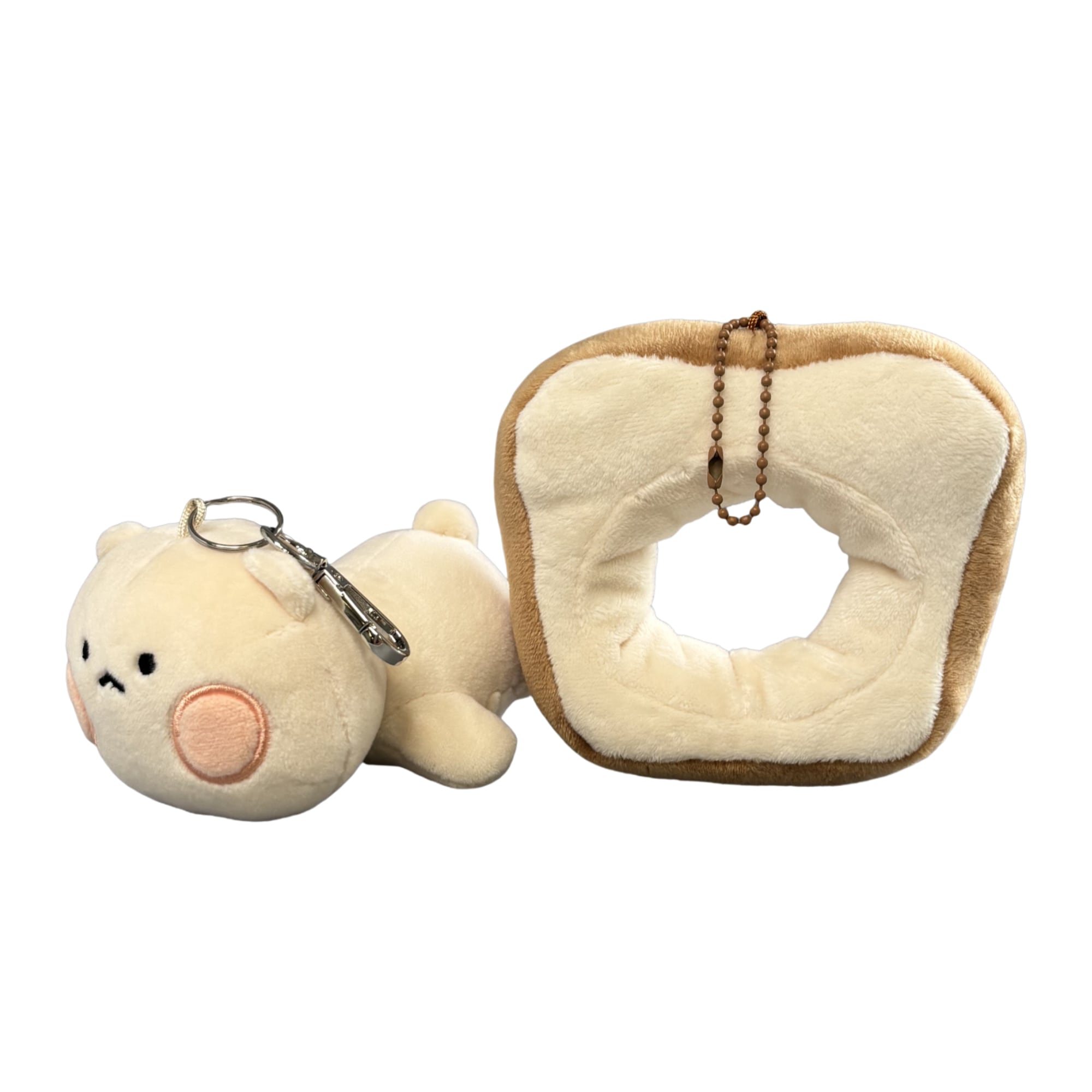 くまりんうさりん] 食パンはまりん ぬいぐるみ キーリング （全2種