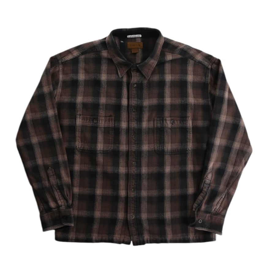 St.John's Bay】Ombre Check Flannel Shirt ST JOHN'S BAY Ombre