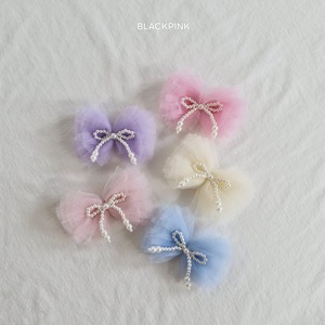 [BLACKPINK] Accessory) Sasha Pearl Ribbon Pin / [블랙핑크] 악세)샤샤진주리본핀